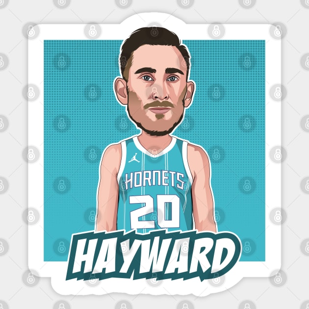 Gordon Hayward Cartoon Artwork Sticker by origin illustrations